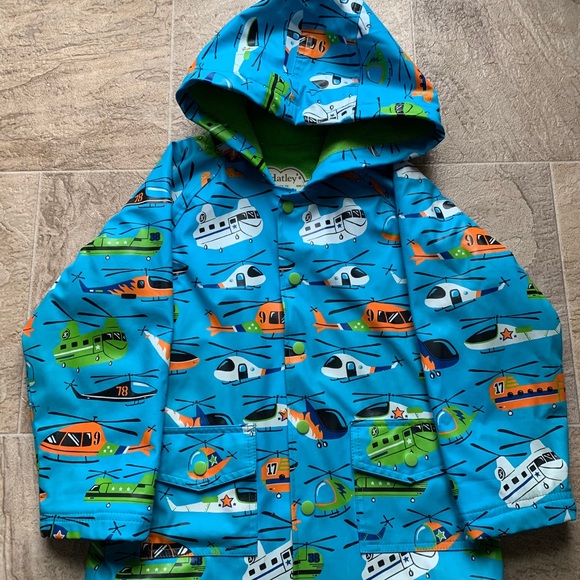 🔴 SOLD - Hatley Helicopter Raincoat Size 6 - Picture 3 of 12